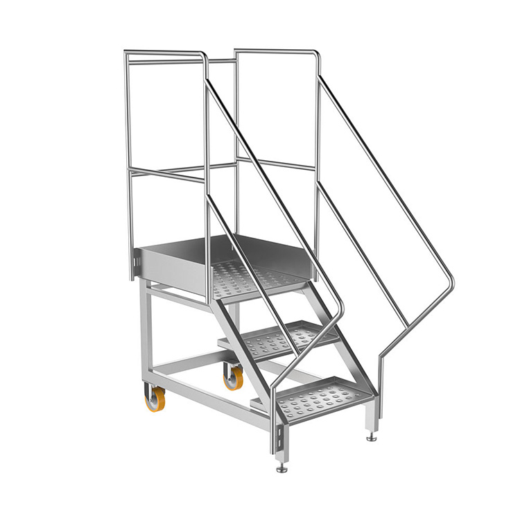 简易定制轻型工业铝型材步梯